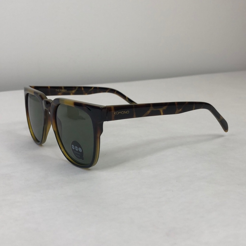 KOMONO Riviera Green Tortoise Sunglasses NEW brown - Picture 8 of 14